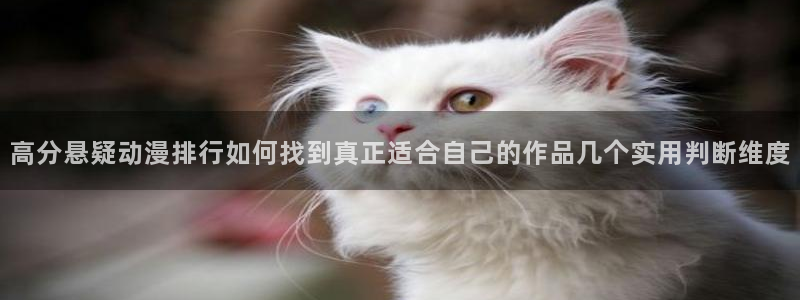 喵趣漫画最新分类：高分悬疑动漫排行如何找到真正适合自己的作品几个实用判断维度配图